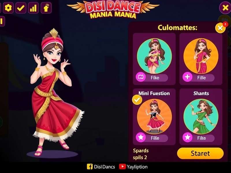Desi Dance Mania character customization options